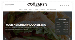 Desktop Screenshot of collearysbistroandbakery.com